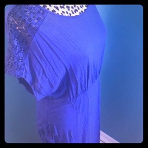 Old Navy Maternity Blue stretch dress